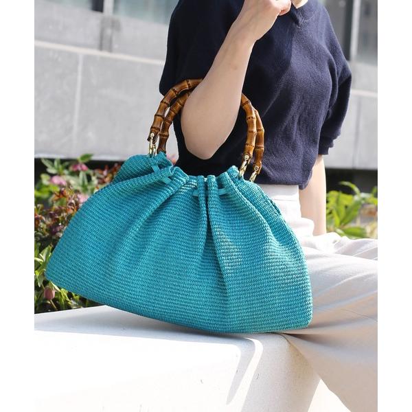 「sankyo shokai」 かごバッグ FREE ターコイズブルー レディース