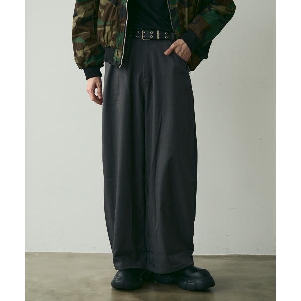 スラックス No-Center-Pleat Wide Slacks / ノンセンタープレスワイドスラ...