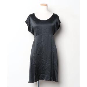 「DKNY DONNA KARAN NEW YORK」 半袖ワンピース 8 ブラック レディース