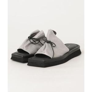 「yuko imanishi +」 フラットサンダル 36 シルバー レディース