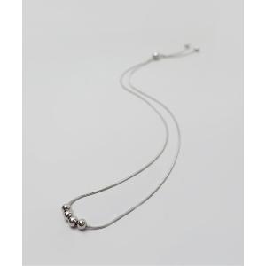 ネックレス 金属アレルギー対応「ieLS」ステンレス　スライドチェーンネックレス レディース メンズ