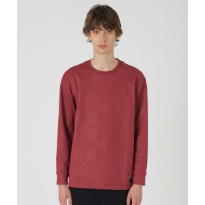 tシャツ 「BLACK lab.」エンボスシャドーチェックカットソー メンズ