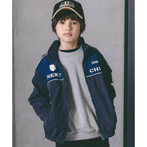 ブルゾン ジャンバー アウター ダブルファスナーバイカラータフタジャケット(110~150cm) キ...