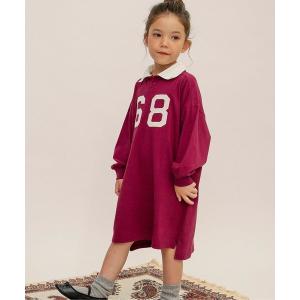 ワンピース 「リンク/ジュニア対応」ナンバリングポロシャツワンピース キッズ 子供服 女の子