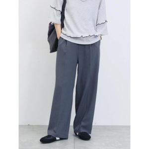 パンツ 「イージーケア・吸水速乾」マルチスタイルタックストレートパンツ レディース