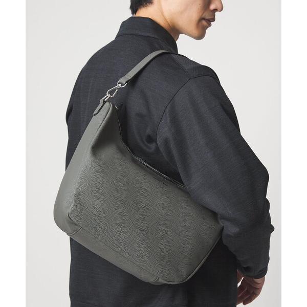 ショルダーバッグ シボ レザーライク 2WAY ショルダーバッグ メンズ
