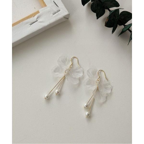 ピアス パールリーフピアス レディース