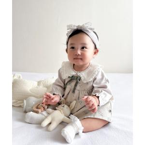 ベビー服 ロンパース おめかし 花柄 ロンパースの買取情報