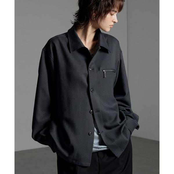 シャツ 「CIYOT-シヨウト-」ウールライクファブリックルーズシャツジャケット「セットアップ対応」...