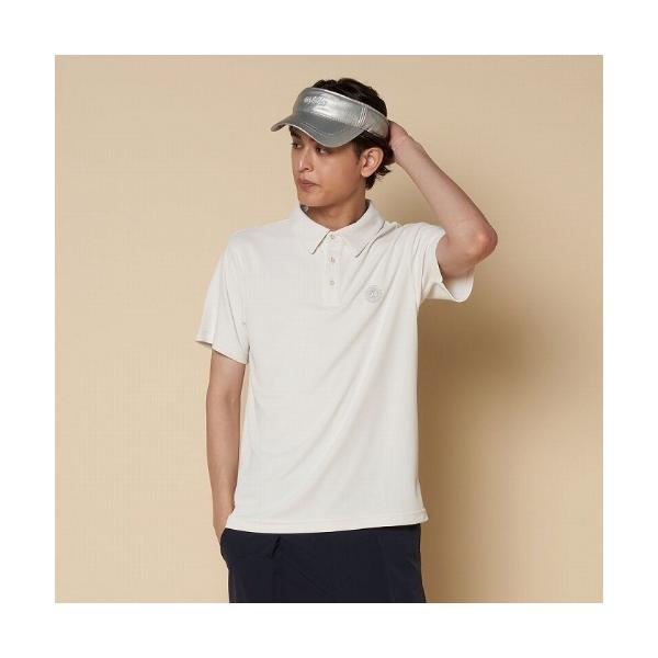 ポロシャツ 「VIVA HEART/GOLF」ハートアイ グリッタープリントポロ メンズ