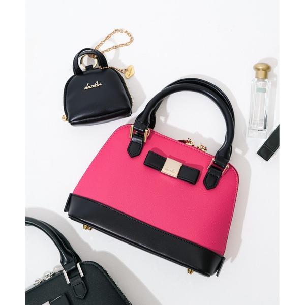 ハンドバッグ 「dazzlin / ダズリン」 バレッタリボン エコバッグ入バッグチャーム付き ミニ...