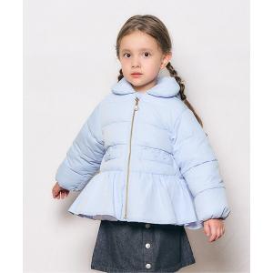 ダウン アウター ペプラム中綿アウター_マシンウォッシャブル キッズ 子供服 女の子
