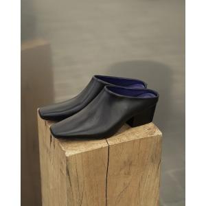 シューズ TODAYFUL Squaretoe Leather Sabot 12521020 レディース