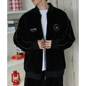 スカジャン 「THRASHER/スラッシャー」ベロアスカジャン メンズ レディース