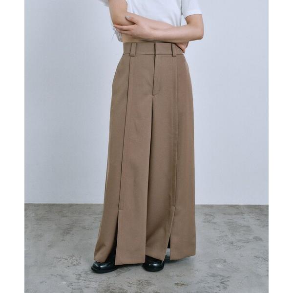 パンツ center slit wide pants レディース