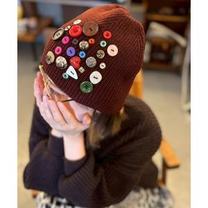 Kappa（カッパ） ニット帽 ニットキャップ ケーブル編み ツバ付き