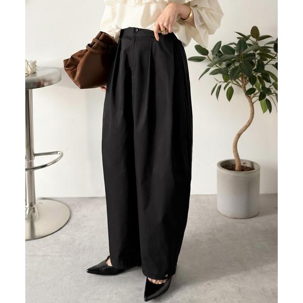 パンツ オンからオフまで私の定番！カーブが生み出す最旬バランス。サイドホールドカーブパンツ レディー...