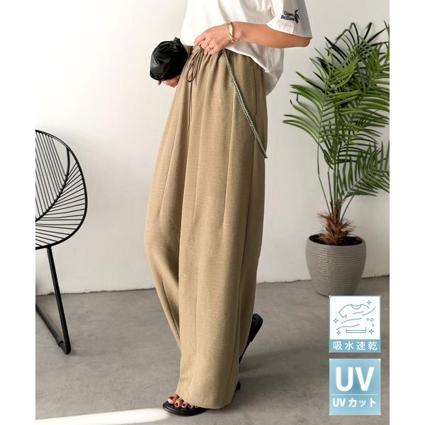 パンツ 「吸水速乾・防シワ・UVカット機能付き」楽におしゃれを叶える。どんなシーンでも活躍イージーギ...