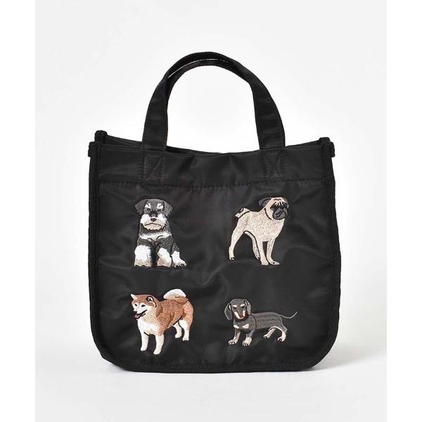 トートバッグ ナイロン刺繍ランチトートバッグ レディース メンズ