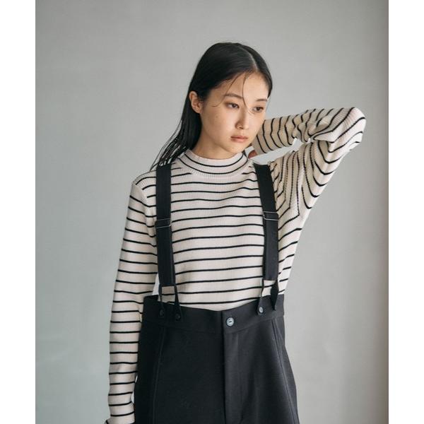 ニット セーター 12ゲージハイネックリブプルオーバー2　582379 レディース