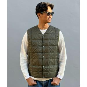 ダウンベスト ベスト 「TAION」V NECK BUTTON DOWN VEST メンズ レディース｜ZOZOTOWN Yahoo!店