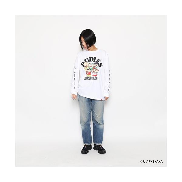 tシャツ RUDIE&apos;SxCRAYON SHINCHAN KASUKABE BOUEITAI LST...