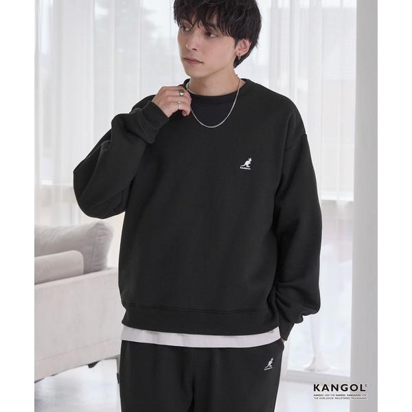パジャマ KANGOL/カンゴール 別注 ロゴ ワンポイント刺繍 オーバーサイズスウェットプルオーバ...
