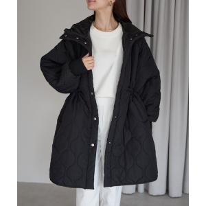 ダウンコート ダウンジャケット キルティング フードロングコート レディース
