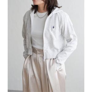 パーカー BEVERLY HILLS POLO CLUB クロップドフルジップパーカー レディース