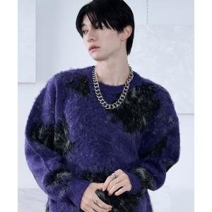 セーター ニット アブストラクトフラワーニット メンズ レディース