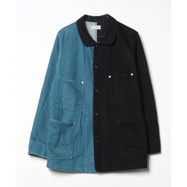 「FACTOTUM」 デニムジャケット 46 ブラック メンズ