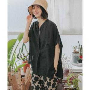 「niko and...」 半袖ブラウス MEDIUM ブラック レディース