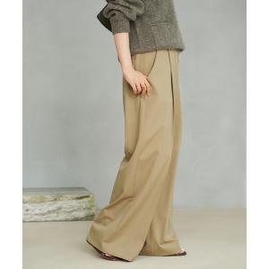 スラックス パンツ One Tuck Straight Wide パンツ レディース