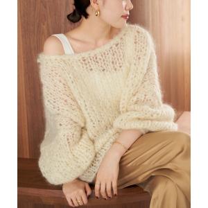 ニット セーター 「追加」HAND KNIT ジャンボタム プルオーバー レディース