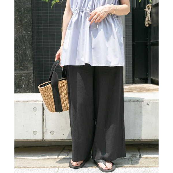 「ITEMS URBANRESEARCH」 イージーパンツ MEDIUM ブラック レディース