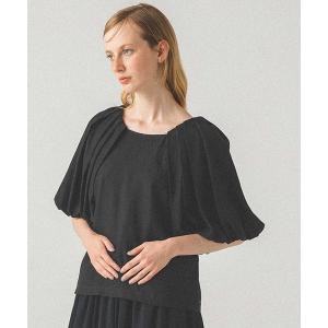 「MECRE」 半袖ブラウス FREE ブラック レディース