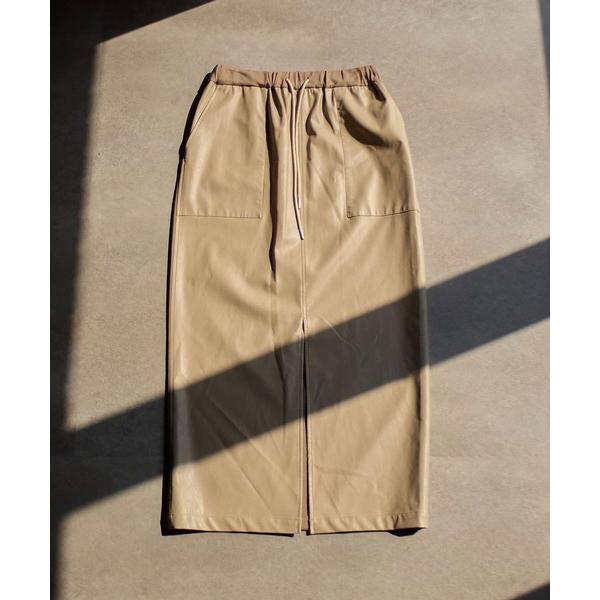 スカート (CHIGNON)FAKE LEATHER BAKER SK