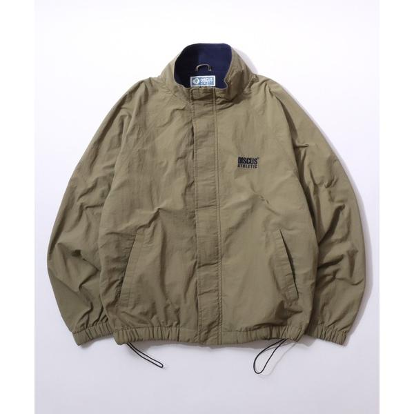 ナイロンジャケット DISCUS/ディスカス ワンポイント刺繍 オーバーサイズ ブロークコア 裏フリ...