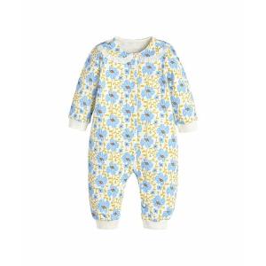 ベビー服 ロンパース ブルーフラワーフリルカラーカバーオールの買取情報