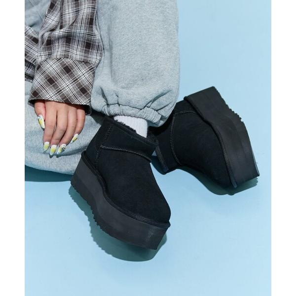 ブーツ 限定展開 UGG/アグ W CLASSIC ULTRA MINI PLATFORM/クラシッ...