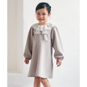 ワンピース 「WEB限定/ジュニア対応」リボン襟フレアワンピース＿アプレレクールマシェリ キッズ 子供服 女の子