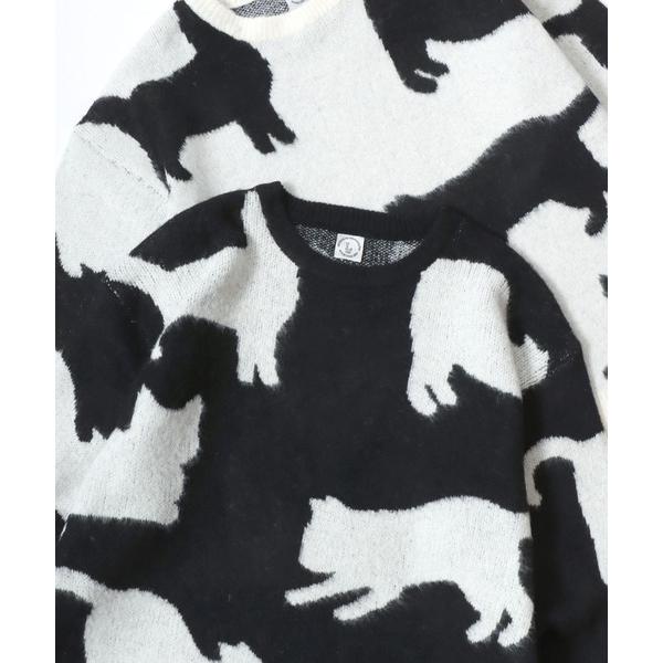 ニット セーター Allover Jacquard Knit/オーバーサイズ 総柄 ジャガードニット...