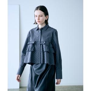 ブラウス シャツ layered raffle blouse レディース