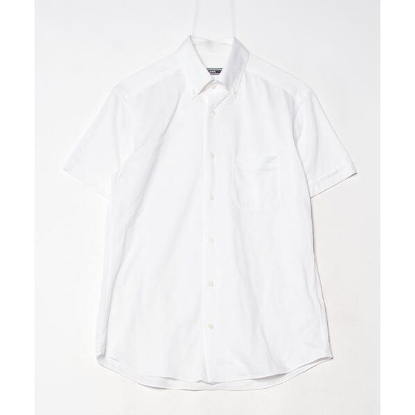 「SHIPS」 半袖シャツ MEDIUM ホワイト メンズ