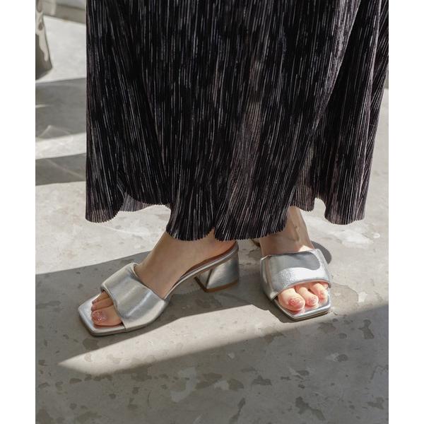 「Kastane」 ミュール 37 シルバー レディース