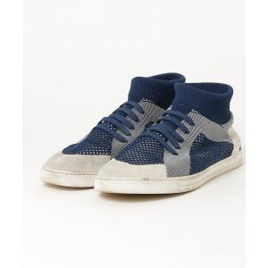 「FENDI」 ソックス ハイカットスニーカー 8 ブルー メンズ