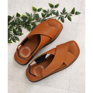 「Piedi Nudi」 「hocco」フラットサンダル 24.5cm キャメル レディース