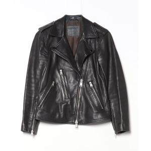 「ALLSAINTS」 ライダースジャケット 6 ブラック レディース