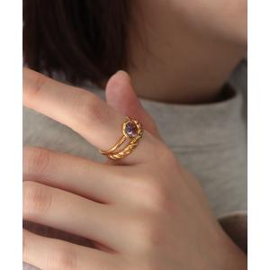 「NOIR DE POUPEE」 リング #13 パープル レディース