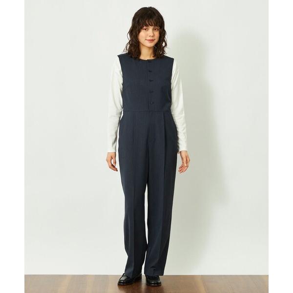 サロペット オーバーオール GREY LABEL ノーカラージャンプスーツ レディース